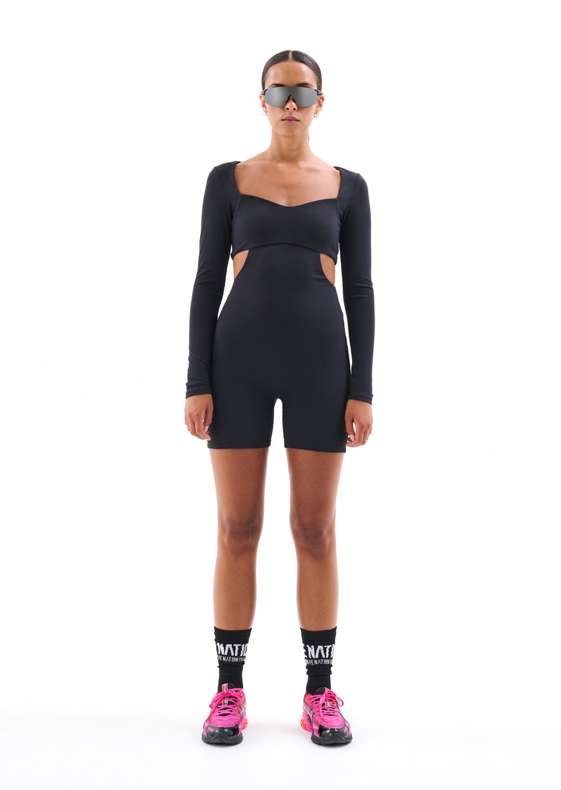 FINAL FOUR UNITARD IN BLACK