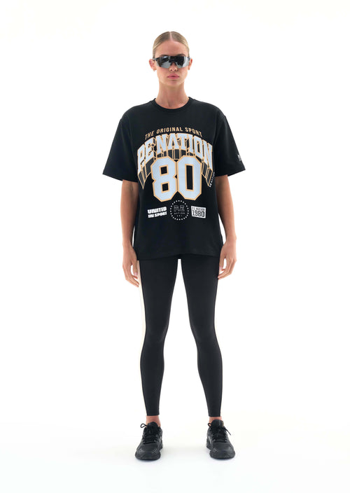 DEFENDING ZONE TEE IN BLACK
