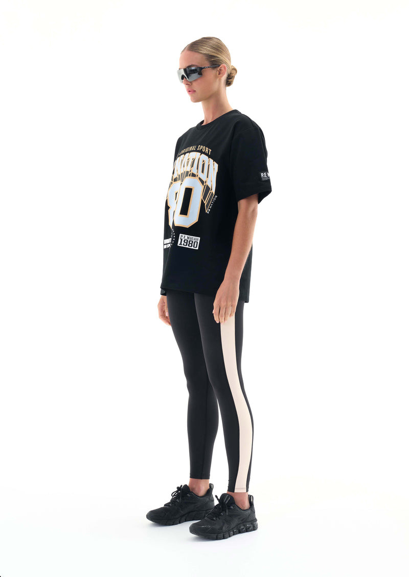 DEFENDING ZONE TEE IN BLACK