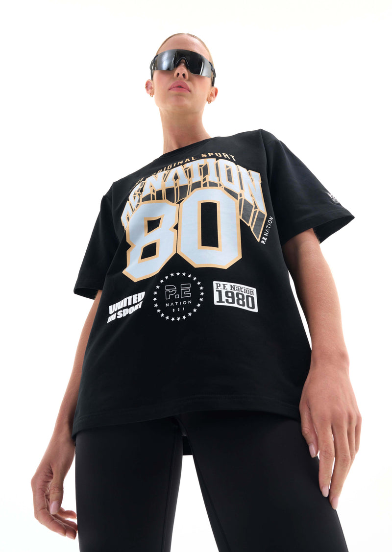 DEFENDING ZONE TEE IN BLACK