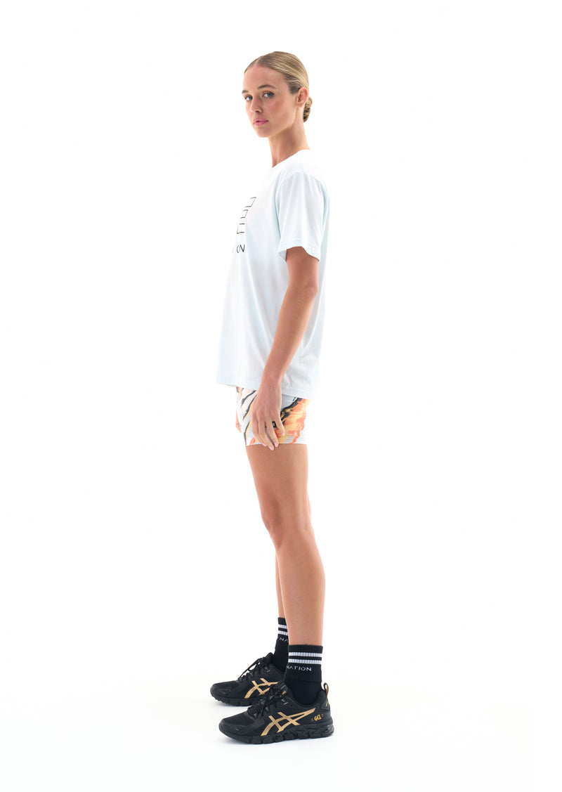 HEADS UP TEE IN ILLUSION BLUE