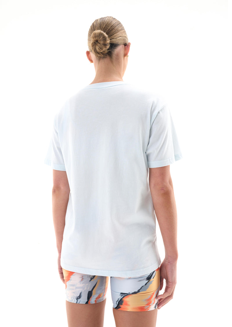 HEADS UP TEE IN ILLUSION BLUE