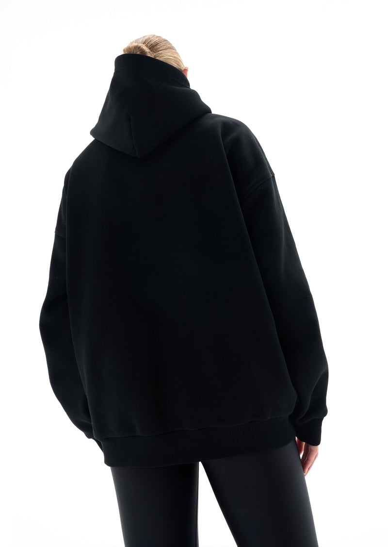 INITIALISE HOODIE IN BLACK
