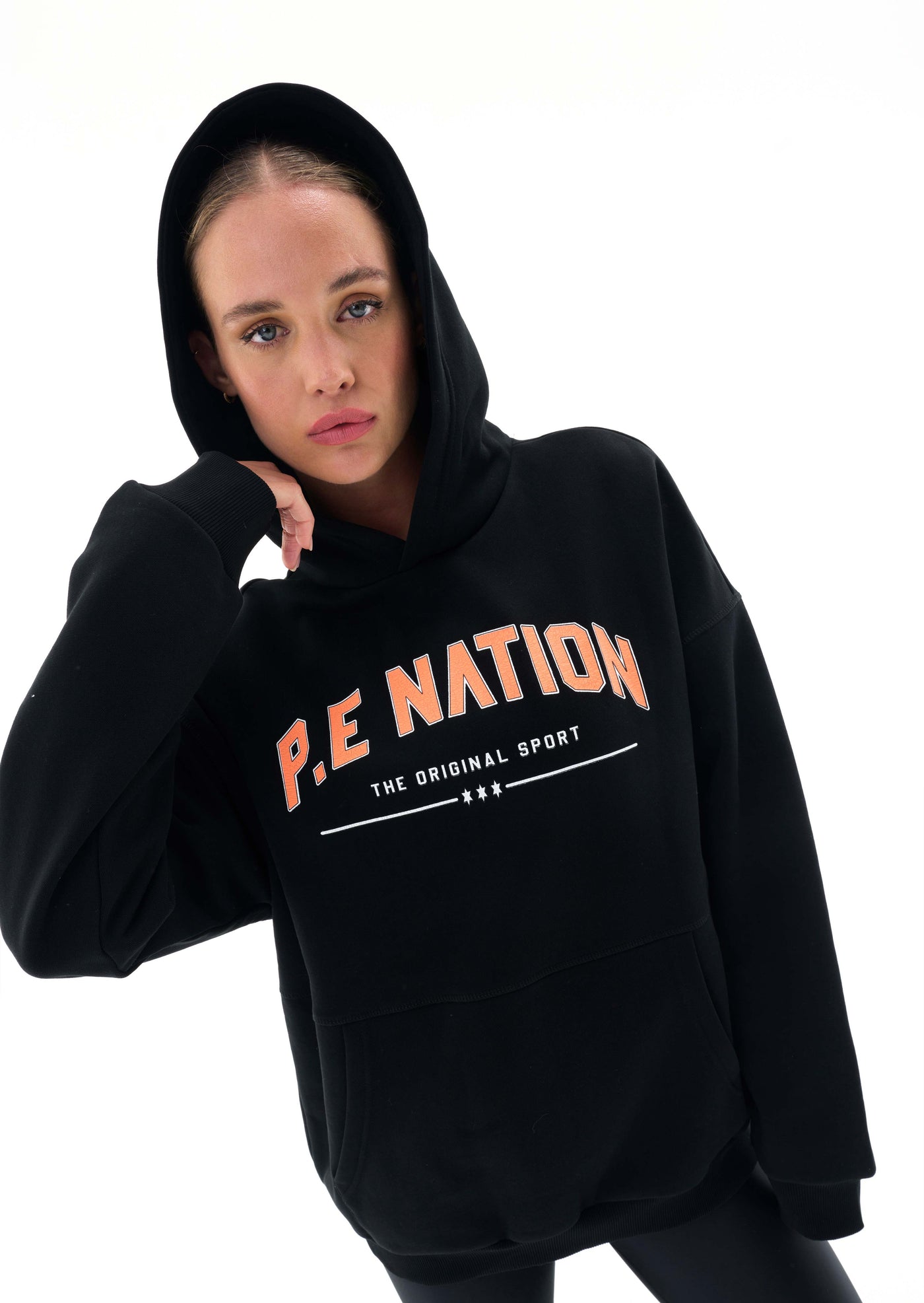 INITIALISE HOODIE IN BLACK