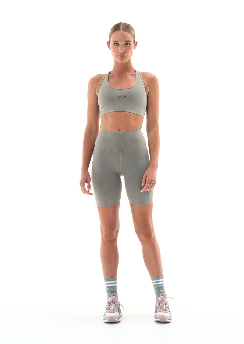 Sport Varsity Low Support Racerback Bra, GREY