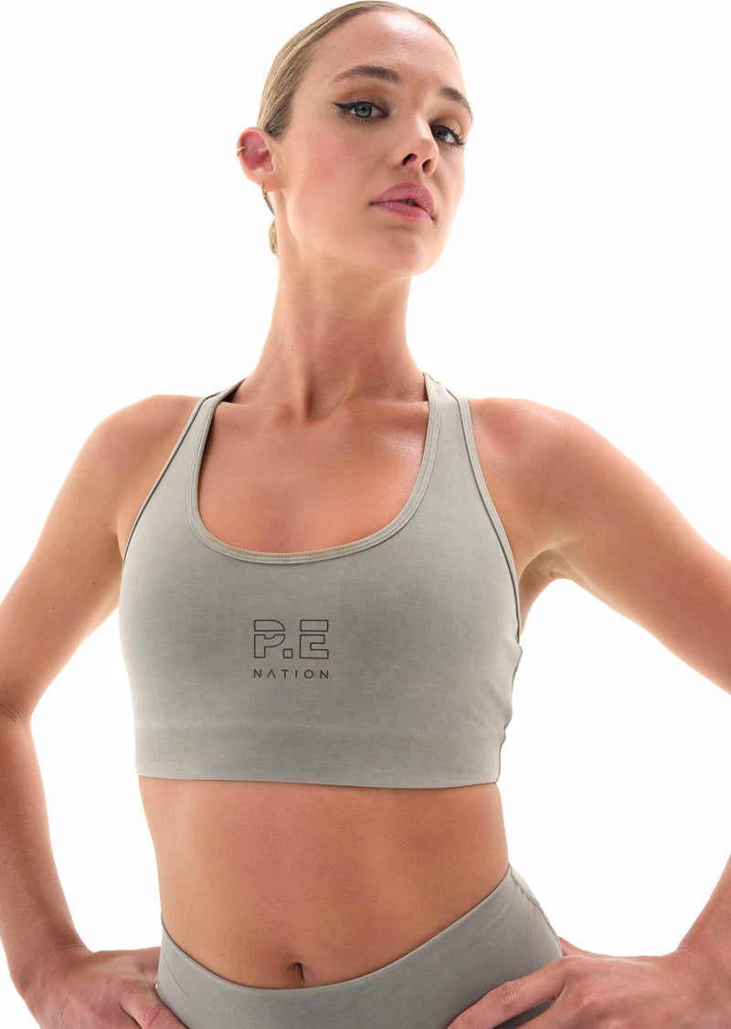 LAYUP SPORTS BRA IN FROST GRAY
