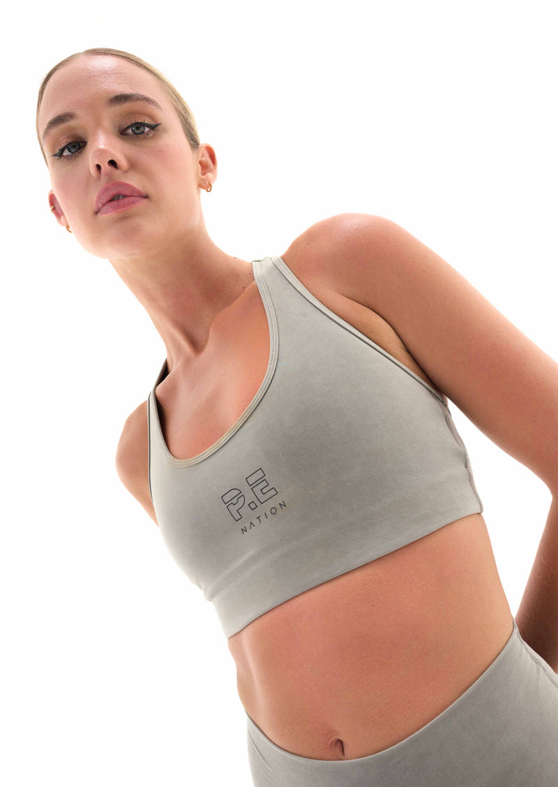 LAYUP SPORTS BRA IN FROST GRAY