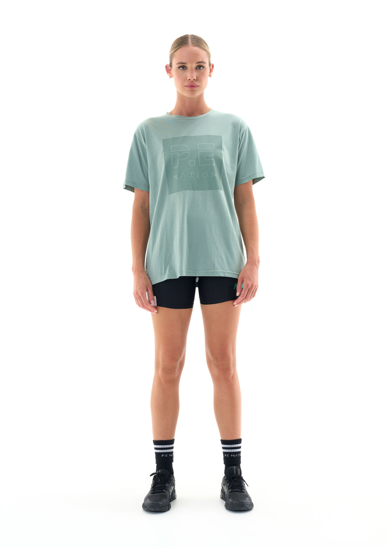 ARCADE TEE IN ICEBERG GREEN