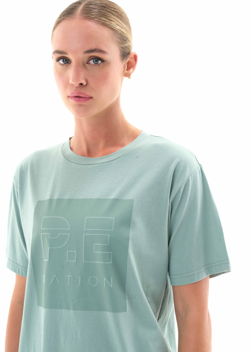 ARCADE TEE IN ICEBERG GREEN