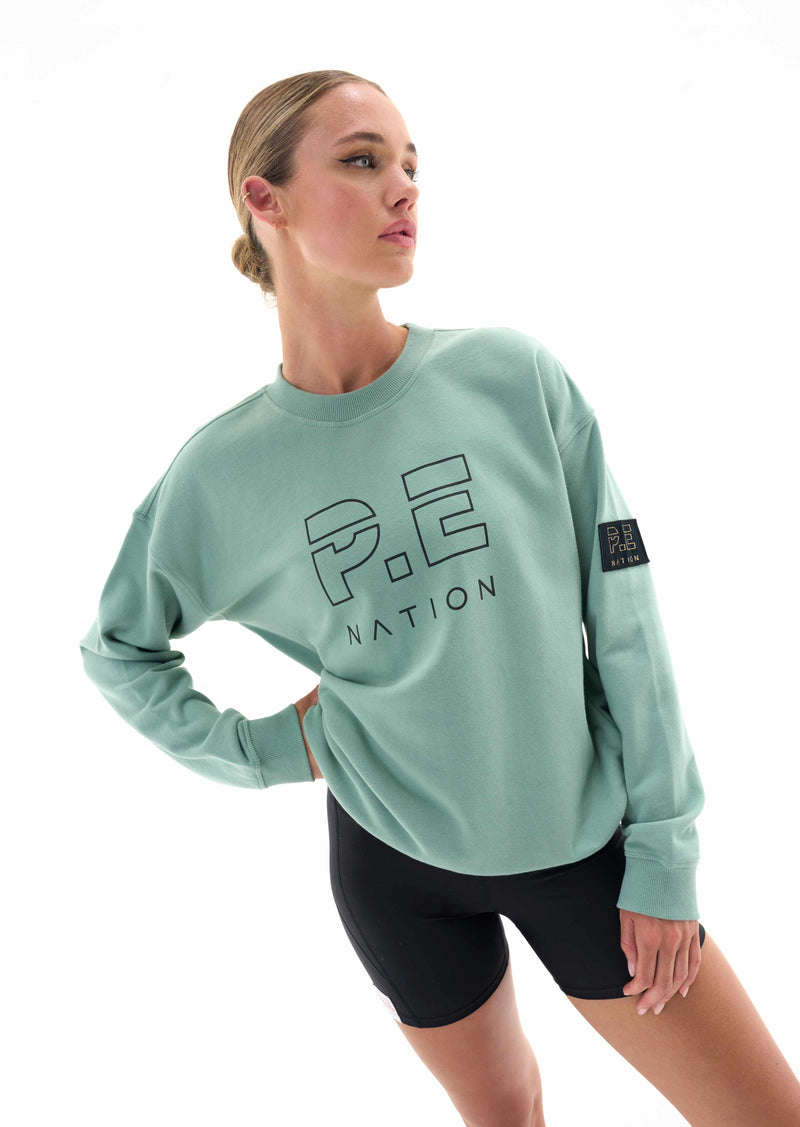 HEADS UP SWEAT IN ICEBERG GREEN