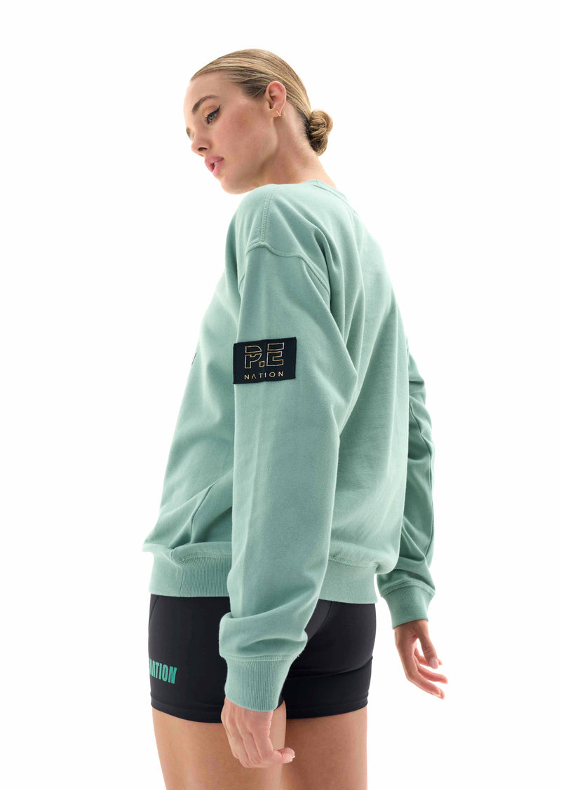 HEADS UP SWEAT IN ICEBERG GREEN