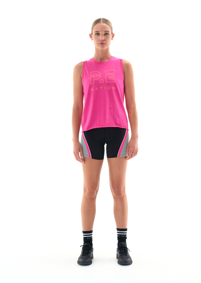 SHUFFLE TANK IN PINK GLO