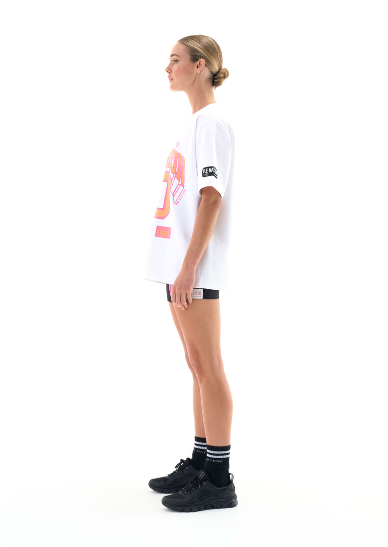 DEFENDING ZONE TEE IN OPTIC WHITE