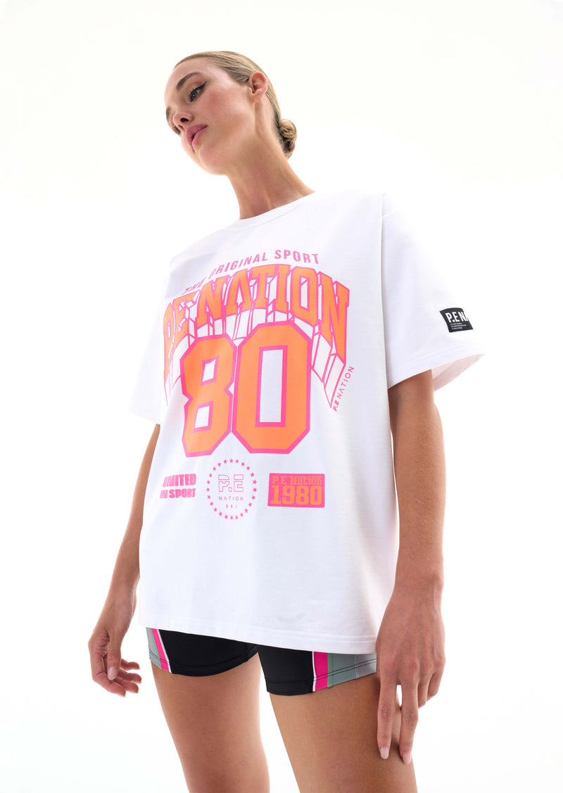 DEFENDING ZONE TEE IN OPTIC WHITE