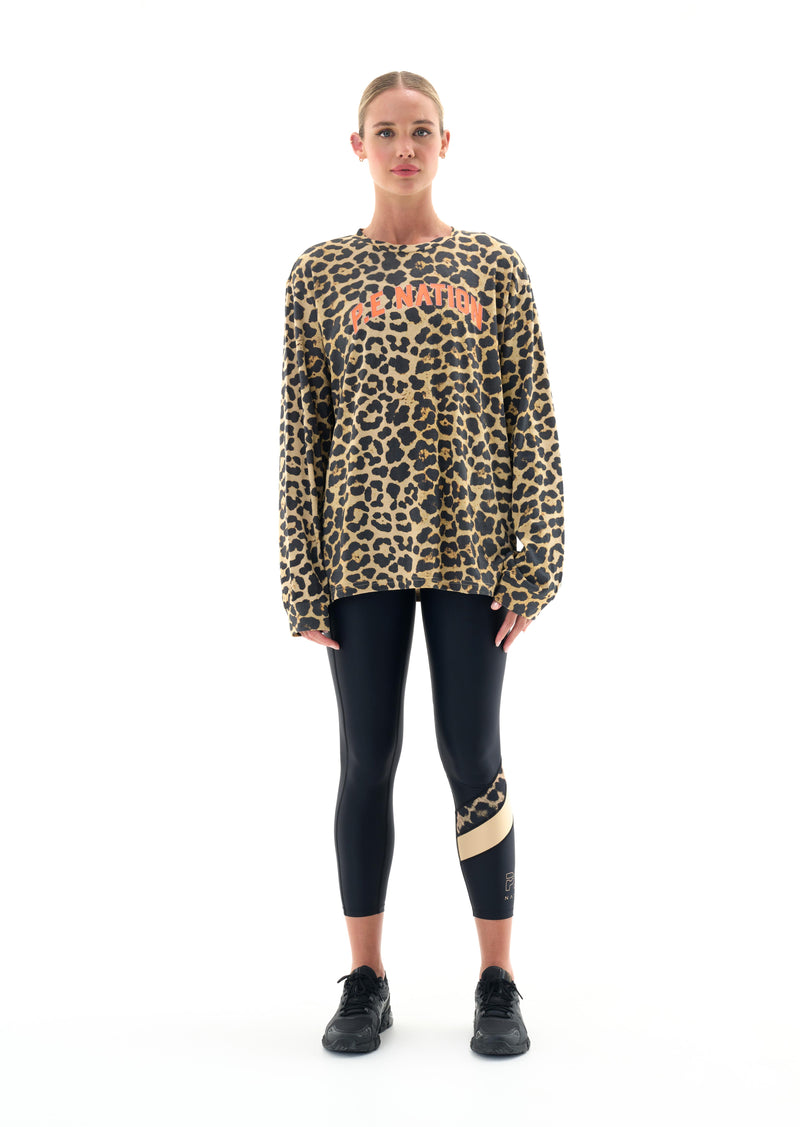 VALLEY LS TEE IN ANIMAL PRINT