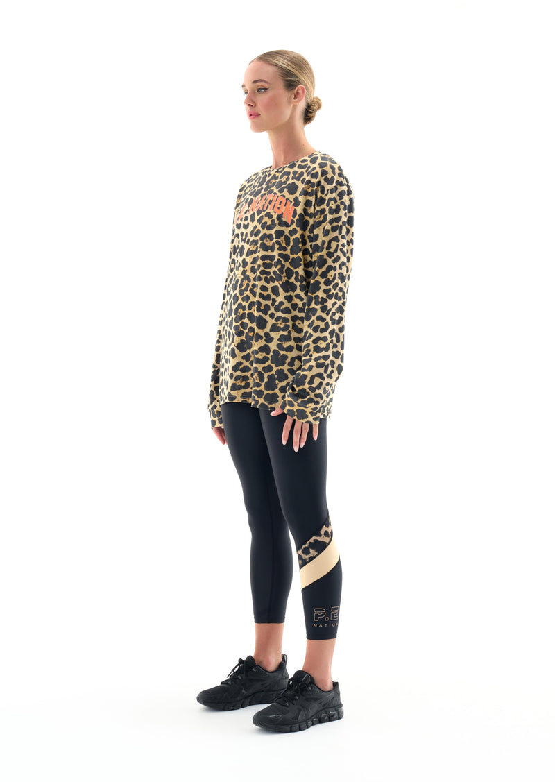VALLEY LS TEE IN ANIMAL PRINT