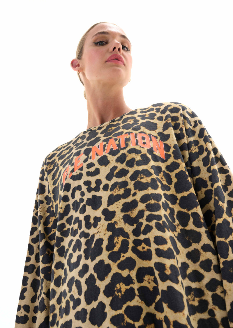 VALLEY LS TEE IN ANIMAL PRINT