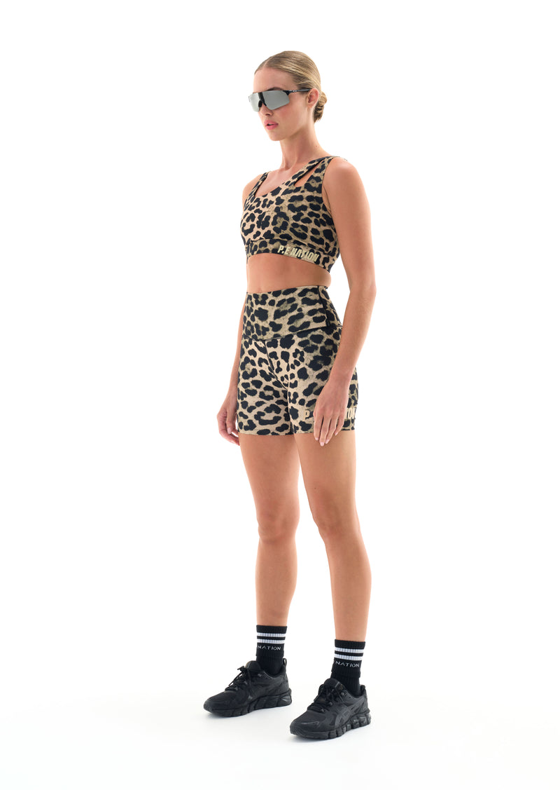 VALLEY BIKE SHORT IN ANIMAL PRINT