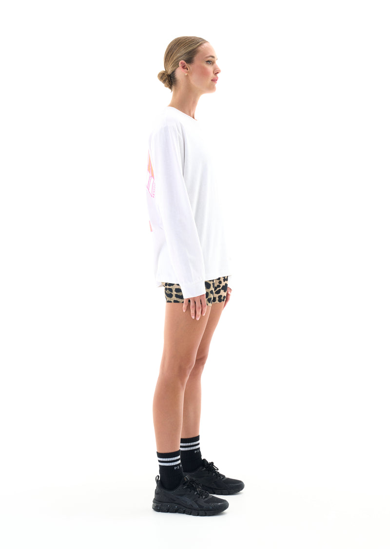 DEFENDING ZONE LS TEE IN OPTIC WHITE