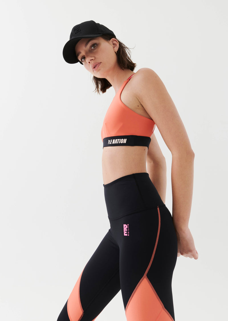 HIGH PRESS SPORTS BRA IN PERSIMMON