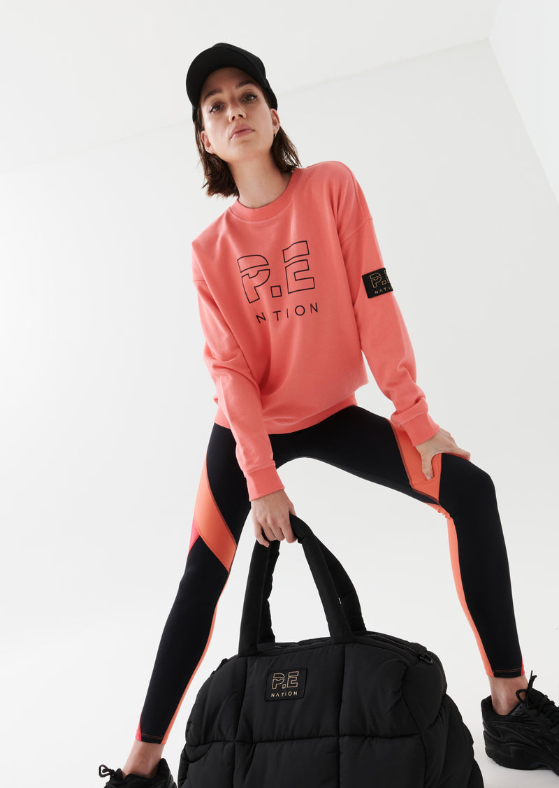 HEADS UP SWEAT IN TROPICAL PINK