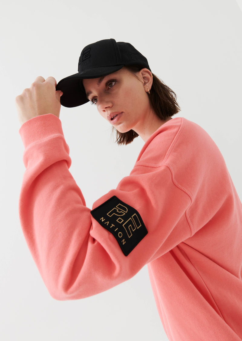 HEADS UP SWEAT IN TROPICAL PINK