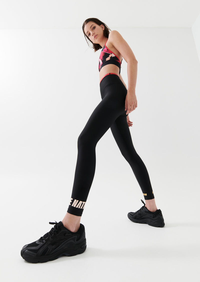 DOUBLE UNDER LEGGING IN BLACK