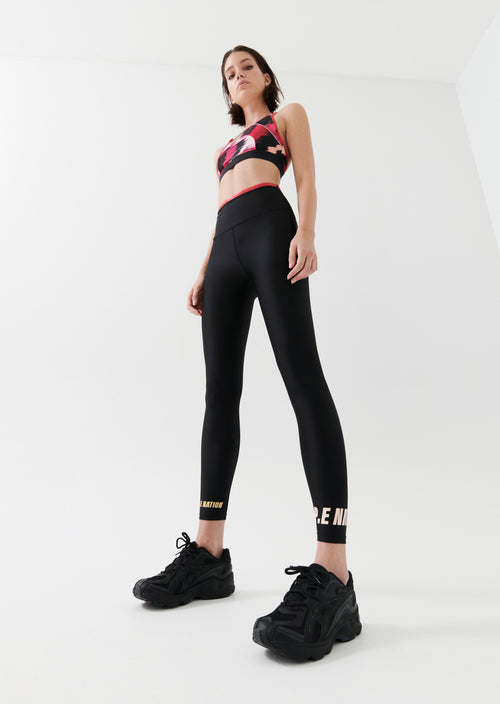 DOUBLE UNDER LEGGING IN BLACK