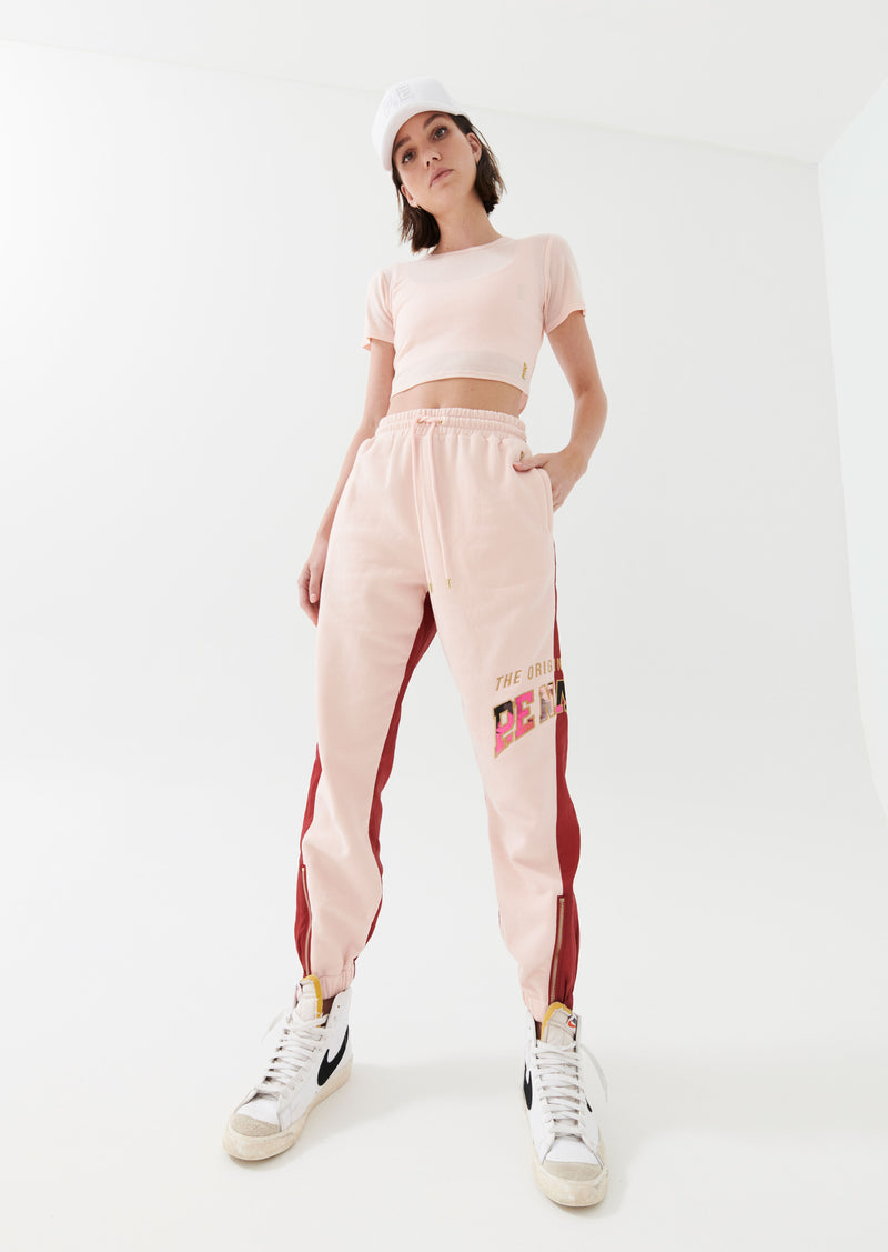 DOUBLE UNDER TRACKPANT IN CANDY