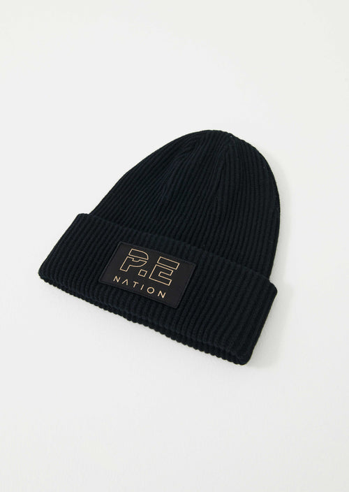 LAYBACK BEANIE IN BLACK