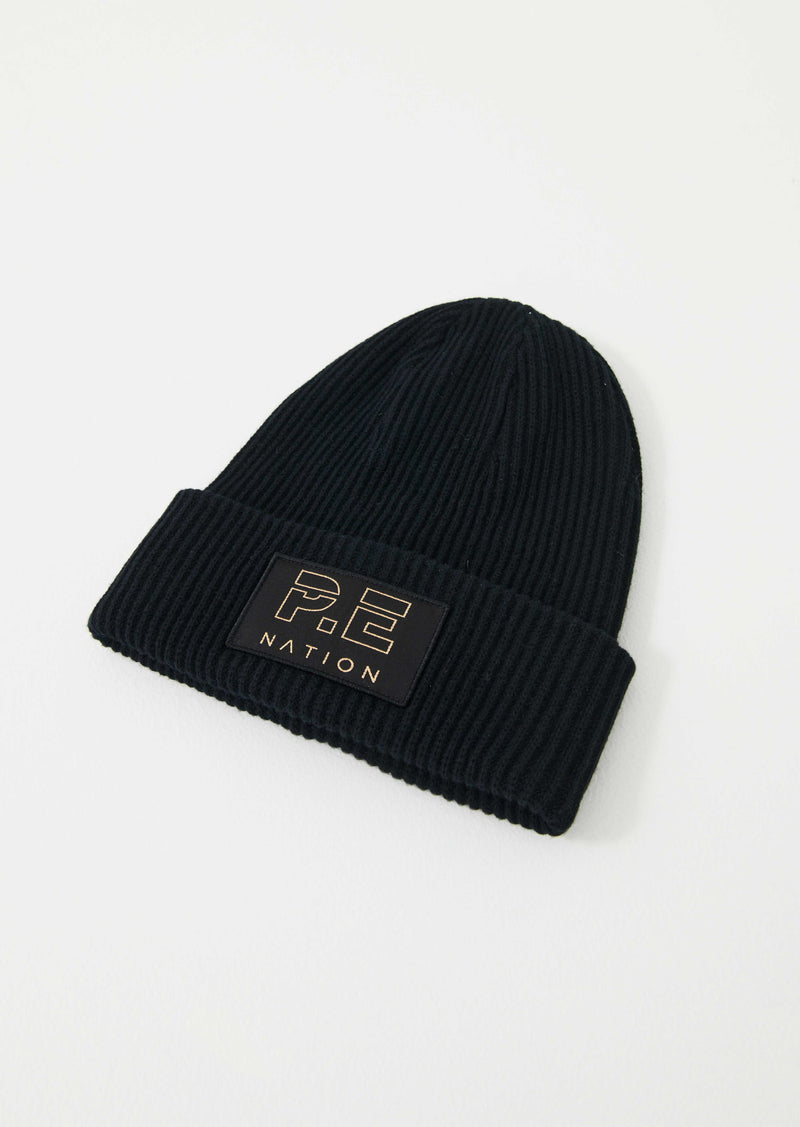 LAYBACK BEANIE IN BLACK