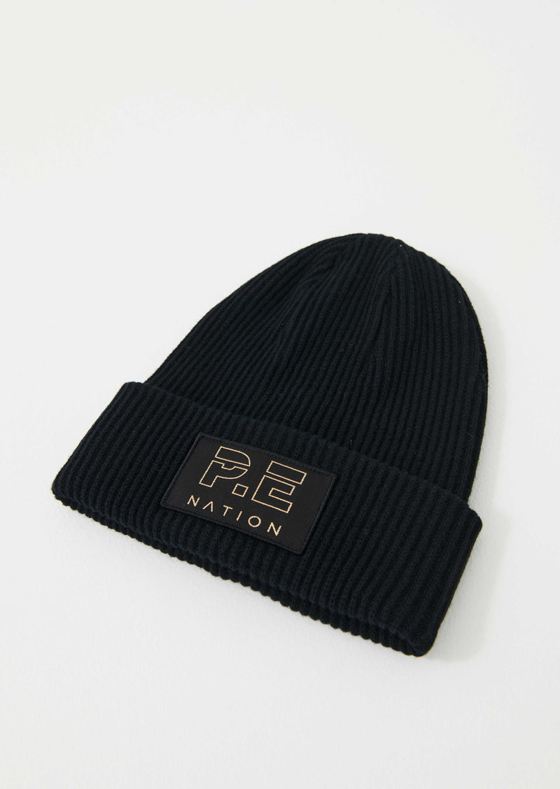 LAYBACK BEANIE IN BLACK