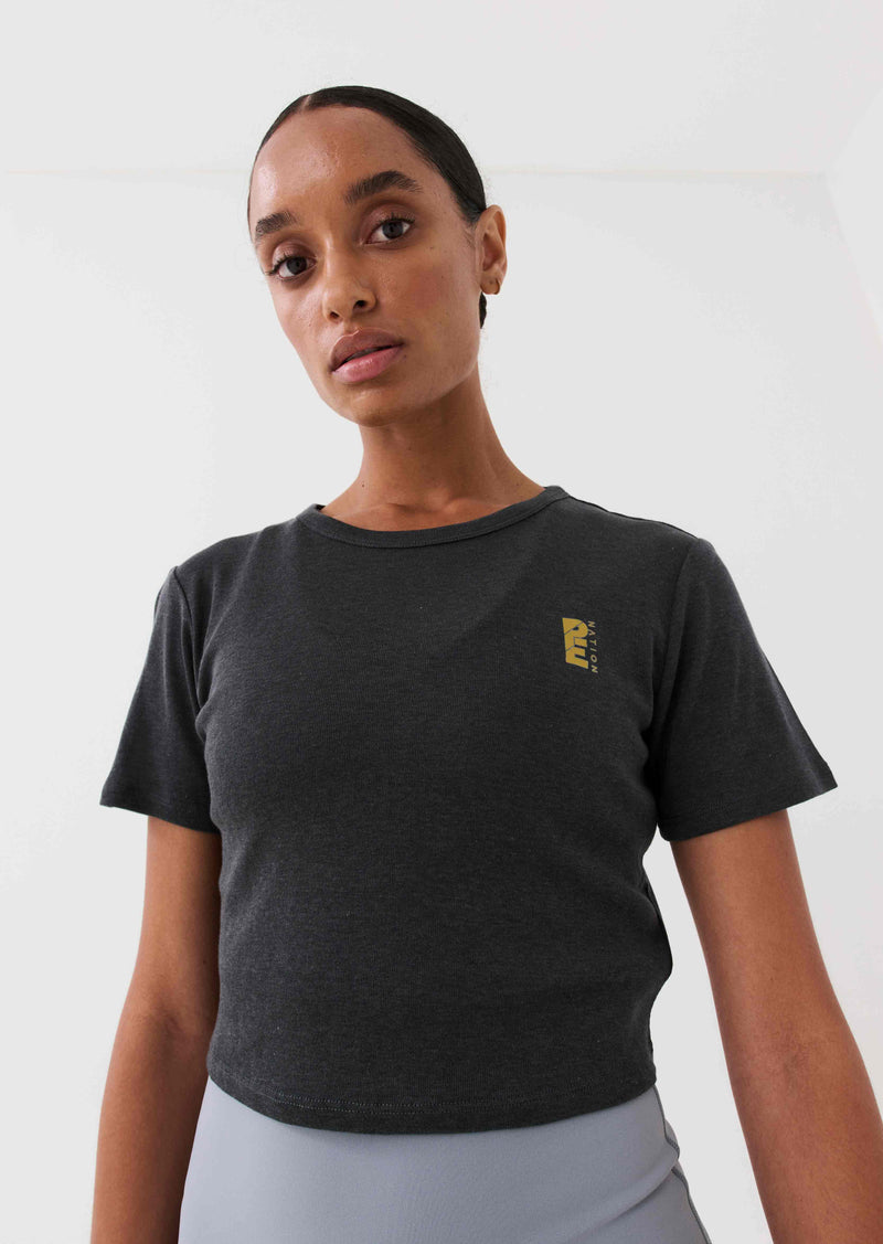 FULL COUNT TEE IN DARK SHADOW