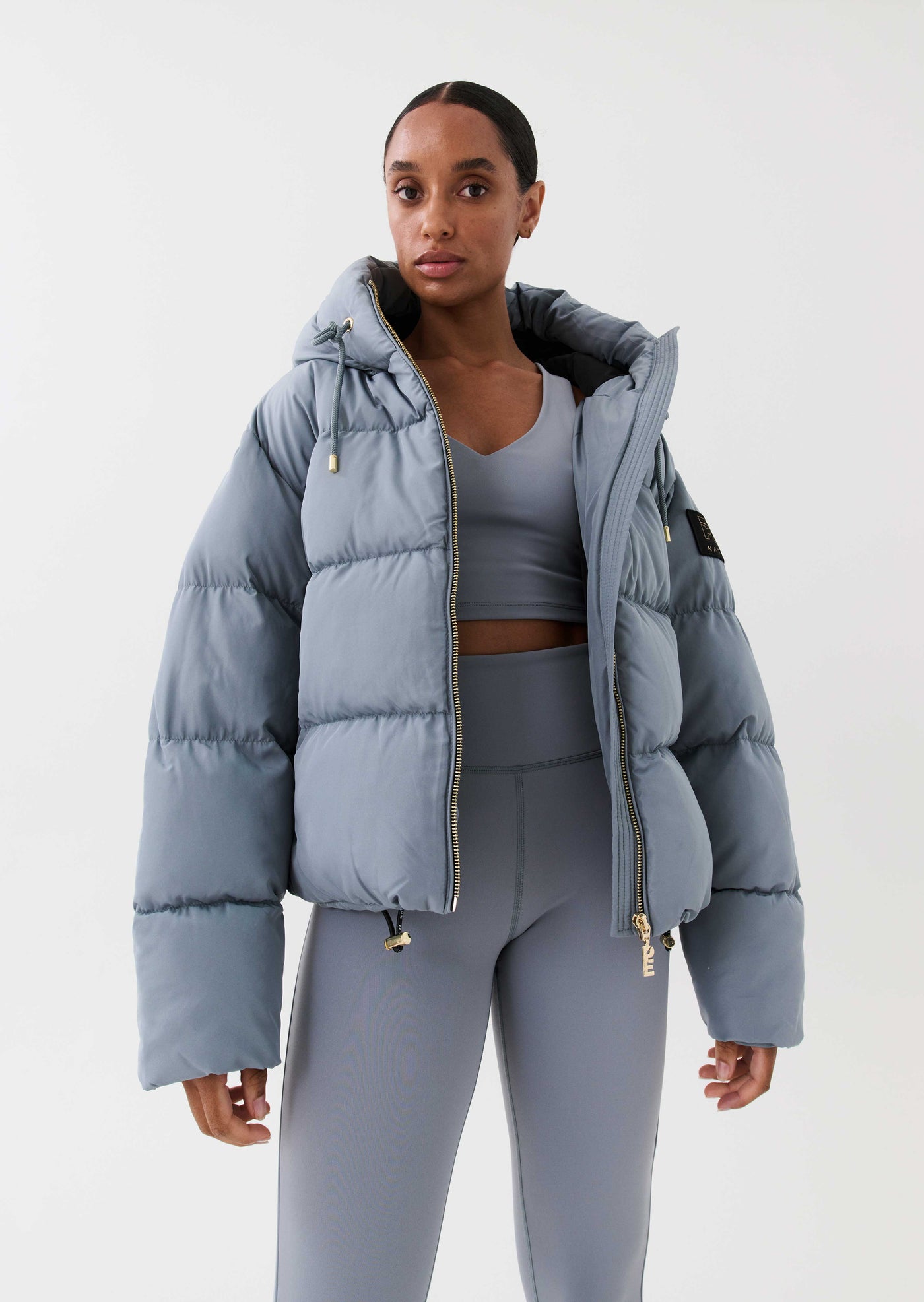 ALL AROUND JACKET IN QUARRY P.E Nation