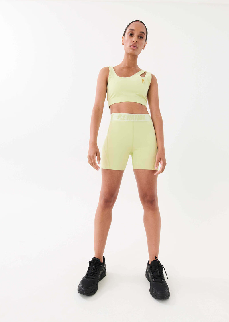 BACKCHECK SPORTS BRA IN MAJESTIC LIME