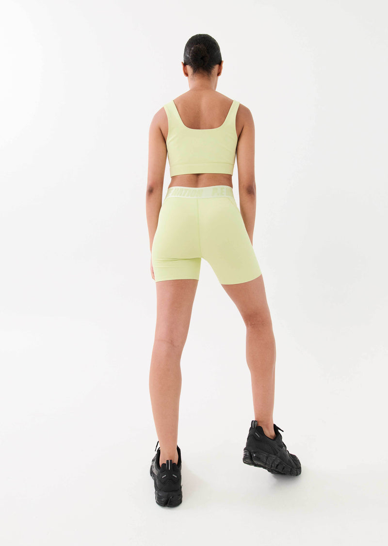 BACKCHECK SHORT IN LIME