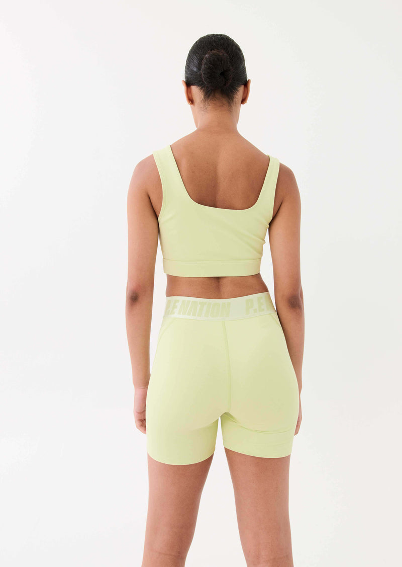BACKCHECK SPORTS BRA IN MAJESTIC LIME