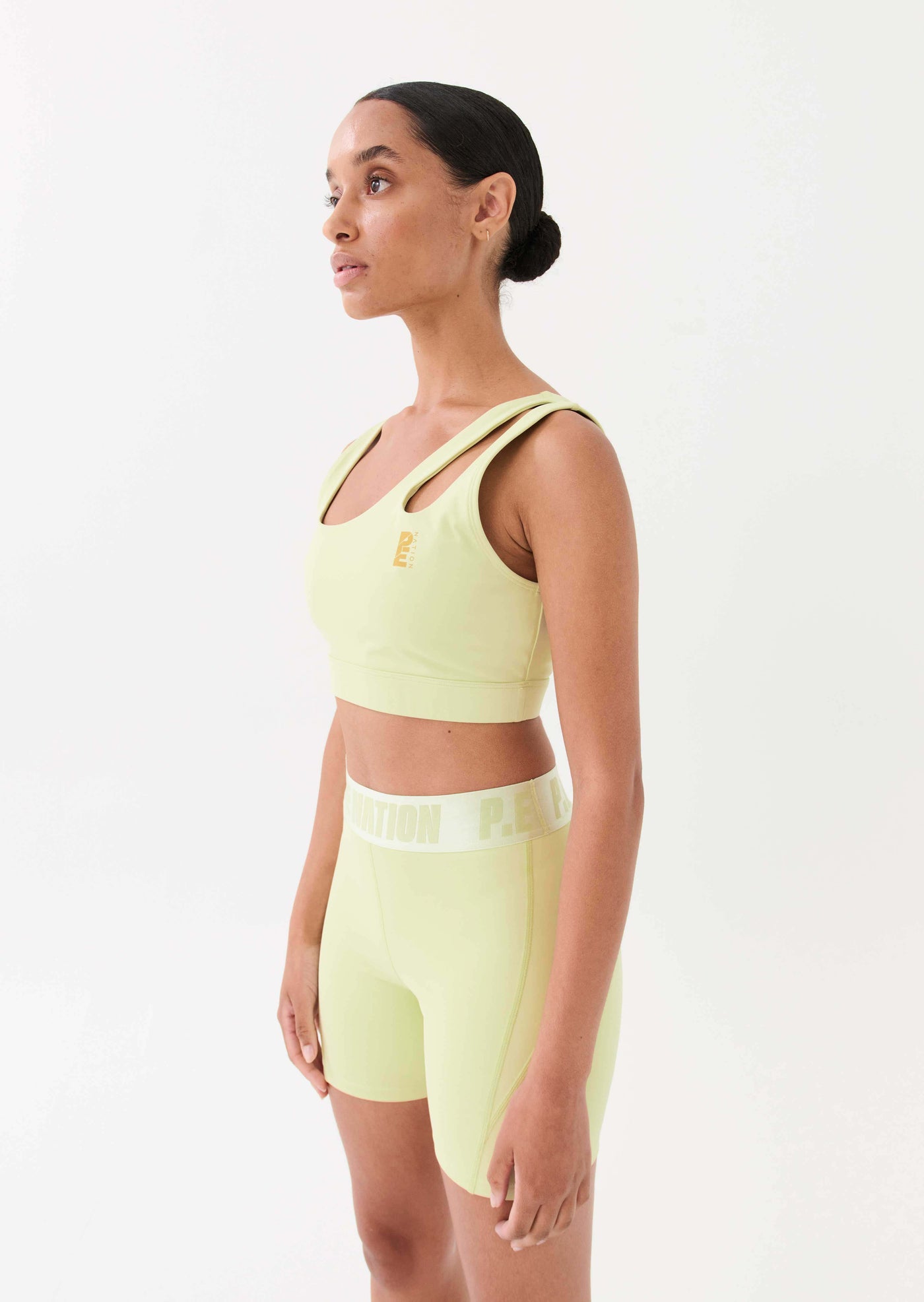 BACKCHECK SPORTS BRA IN MAJESTIC LIME