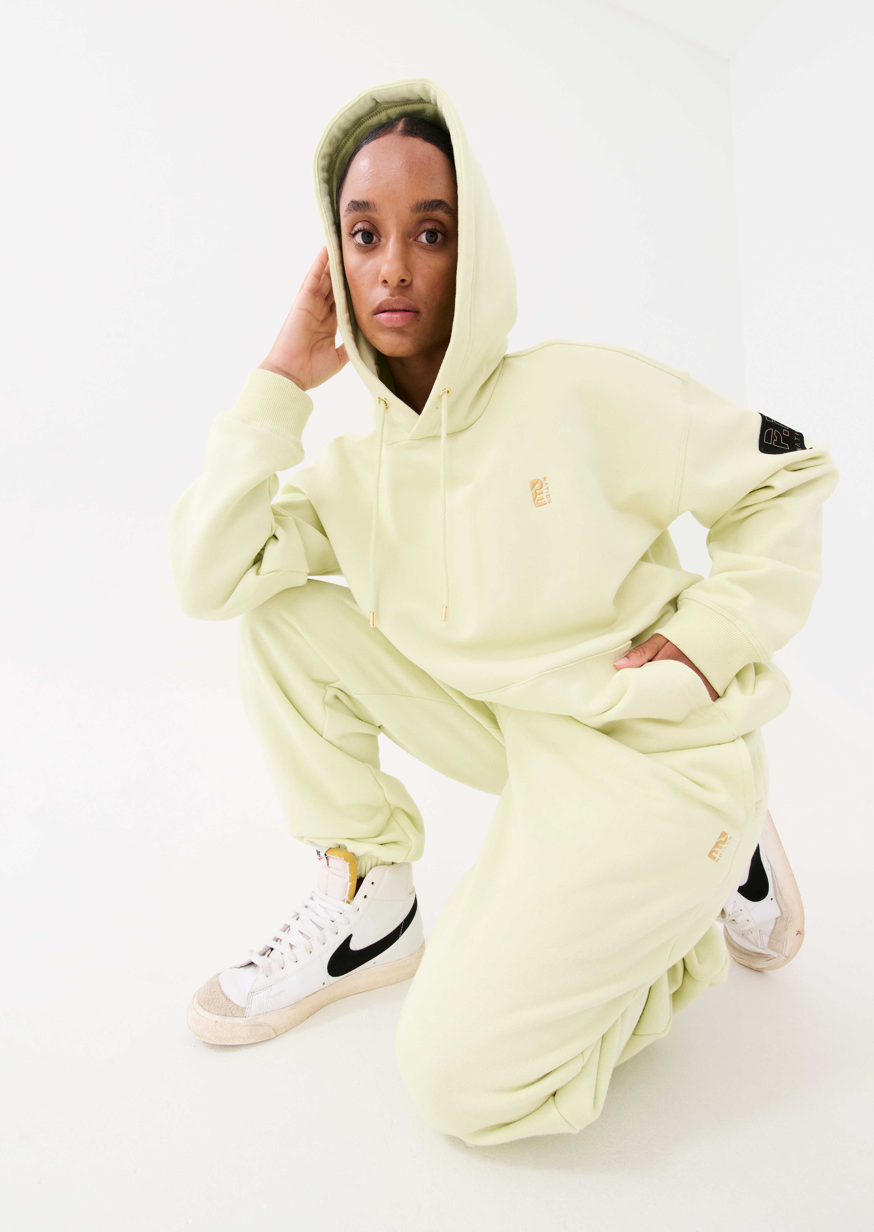 Reset Hoodie Majestic Lime P.E Nation