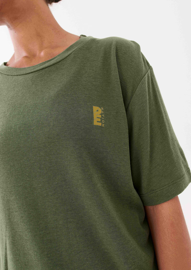 RESET TEE IN FOUR LEAF CLOVER