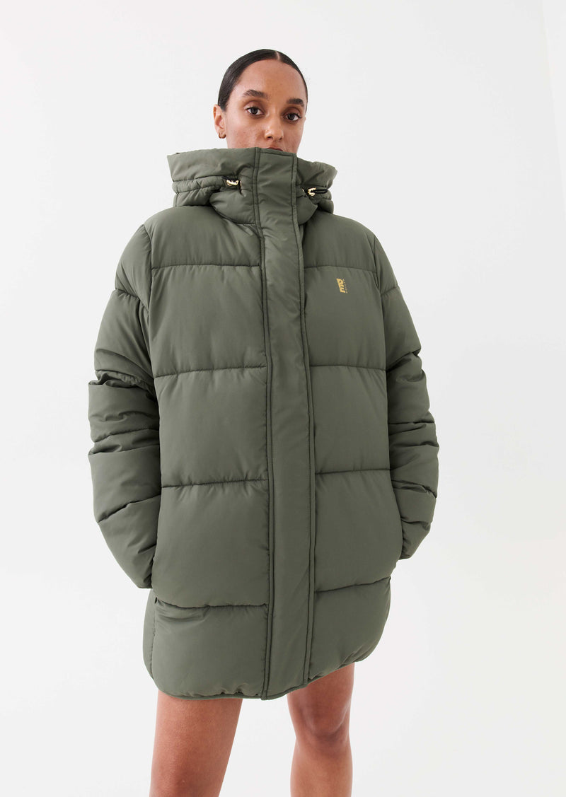Pe nation top puffer jacket khaki