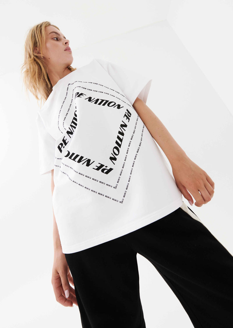 WAVELENGTH TEE IN OPTIC WHITE