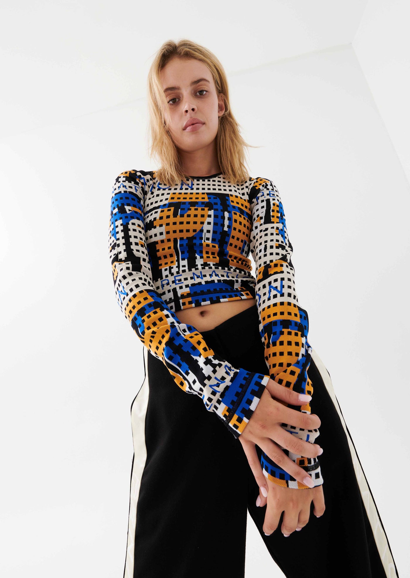 EMERGE KNIT LS TOP IN MULTI