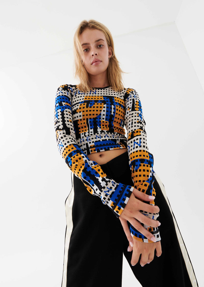 EMERGE KNIT LS TOP IN MULTI