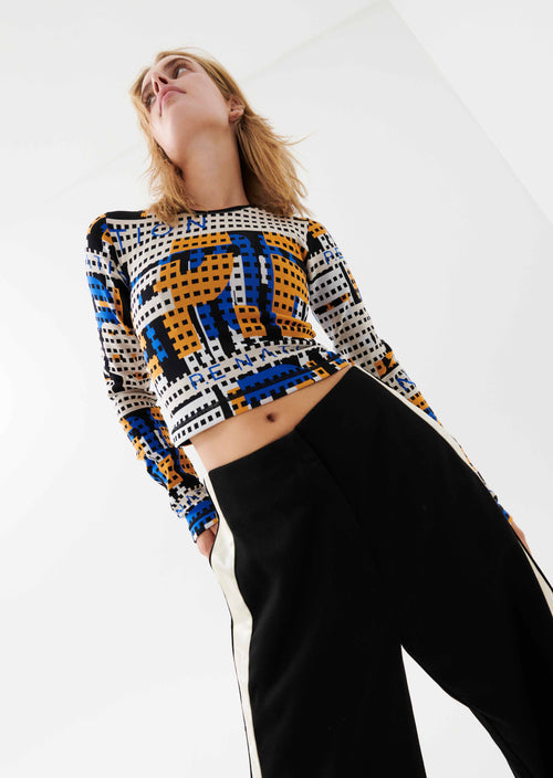 EMERGE KNIT LS TOP IN MULTI