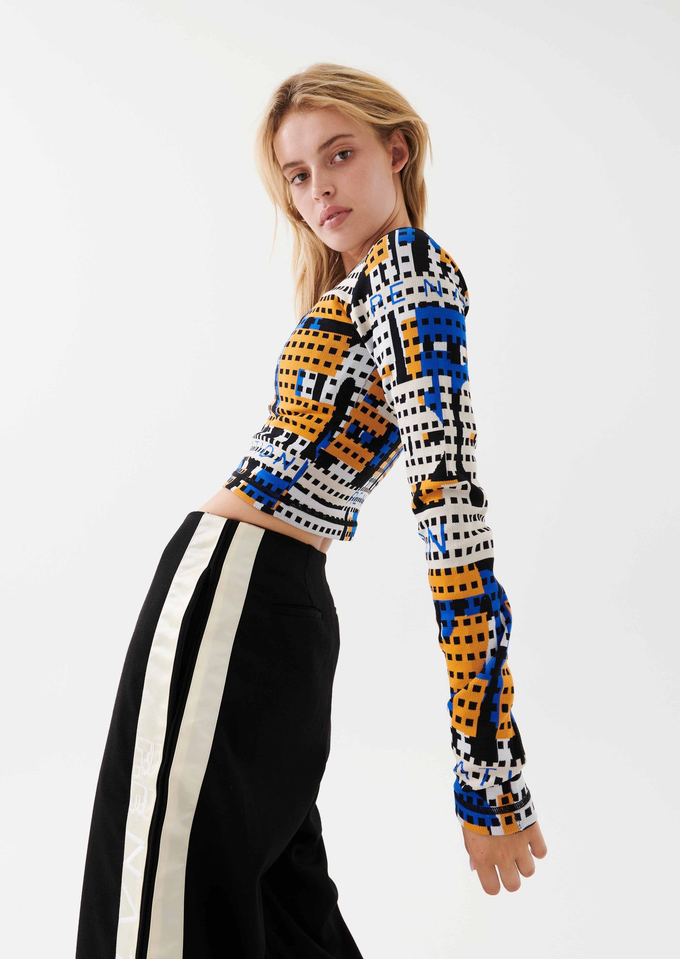 EMERGE KNIT LS TOP IN MULTI