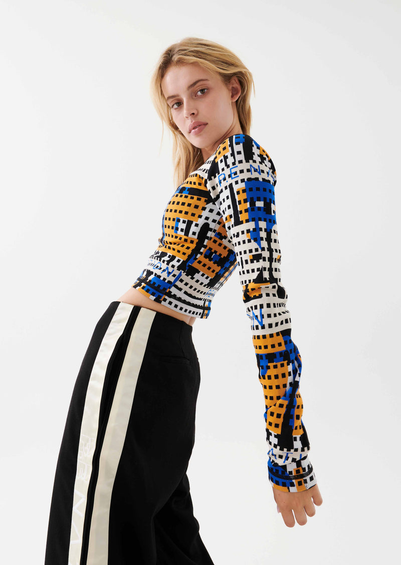 EMERGE KNIT LS TOP IN MULTI