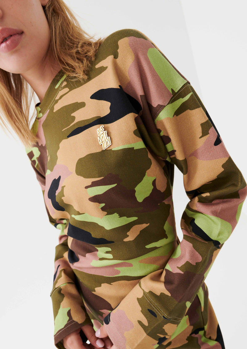 PRECINCT DRESS IN CAMO PRINT