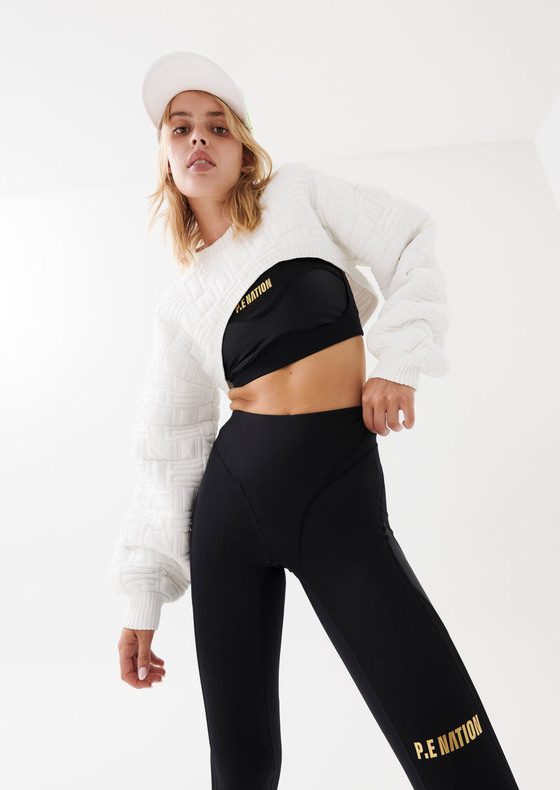 BALLER KNIT SWEAT IN WHITE