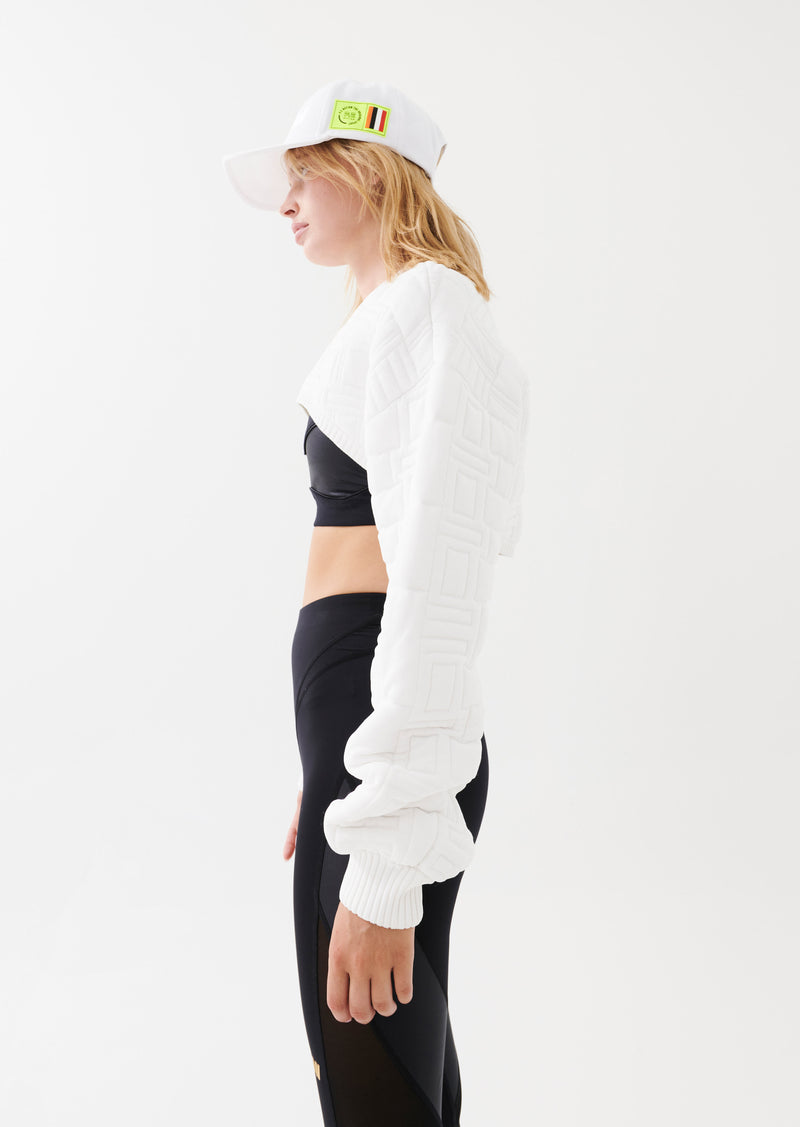 BALLER KNIT SWEAT IN WHITE